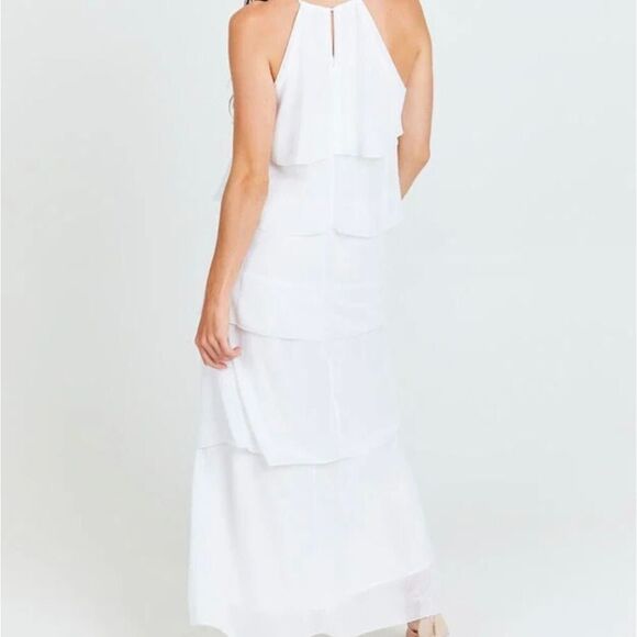 NWT Altar'd State White "Make It Happen" Tiered/Layered Maxi Dress Size Small - Picture 3 of 8